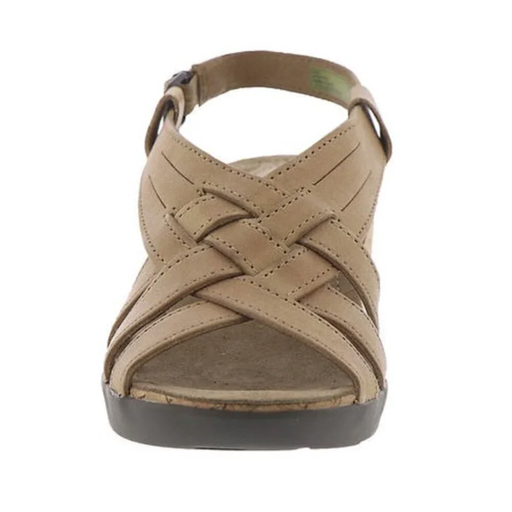 Bussola Nynette Wedge Heel Cross Strap Sandals Sz 9.5 NWB